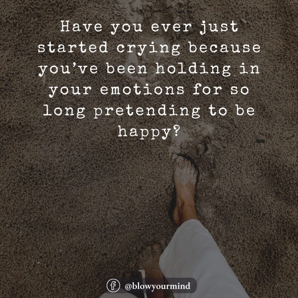 Long pretending to be happy...