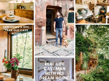 Real-life caveman with a 800-year-old cave into his dream home.